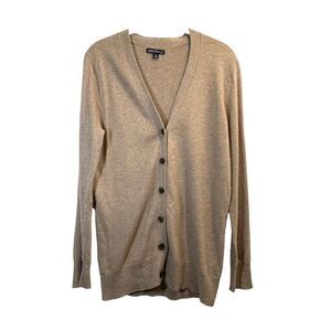 J. Crew‎ v neck wool blend cardigan Size S tan caramel camel neutral old money